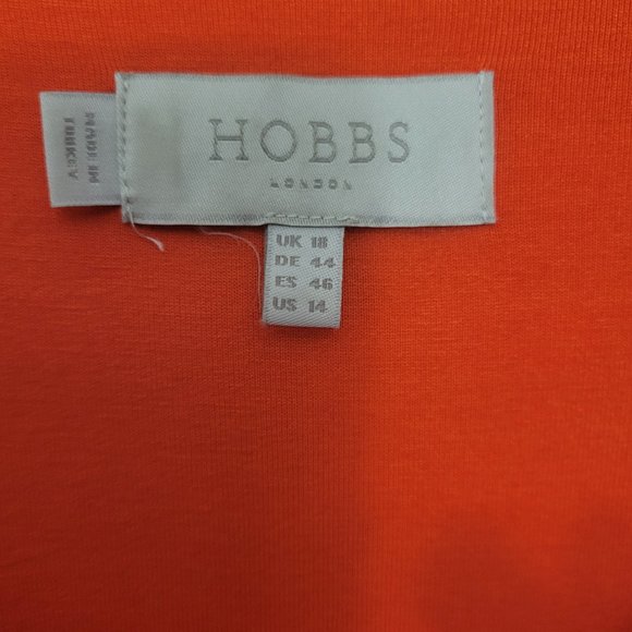 Hobbs - Bayview Dress - Orange strip. Pre Loved - Size 14 - Picture 4 of 4